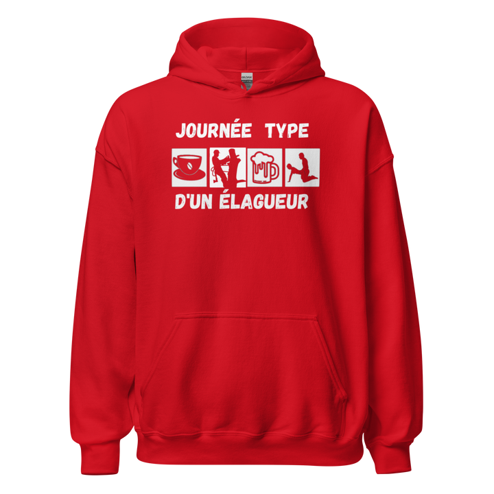 SWEAT À CAPUCHE ÉLAGUEUR JOURNEE TYPE
