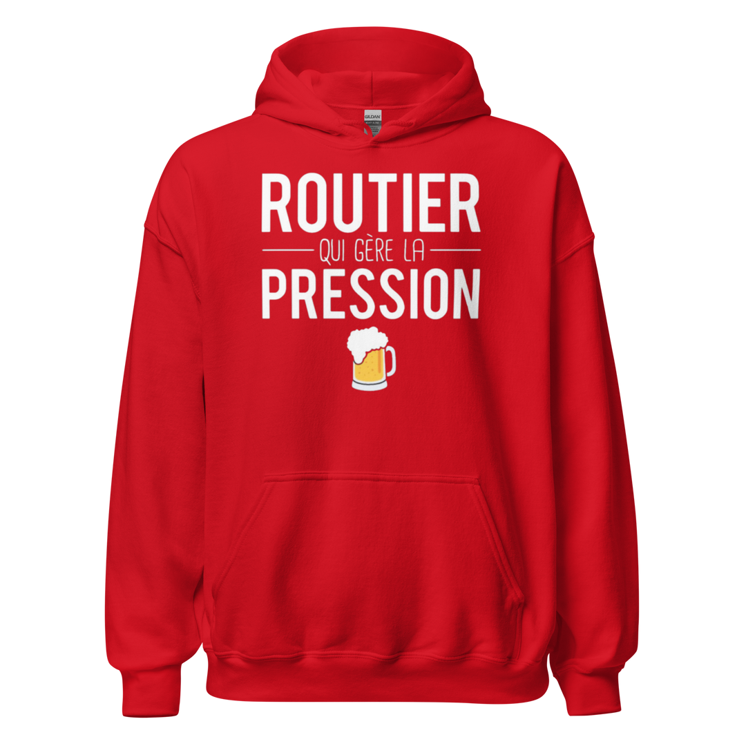 SWEAT À CAPUCHE ROUTIER SOUS PRESSION