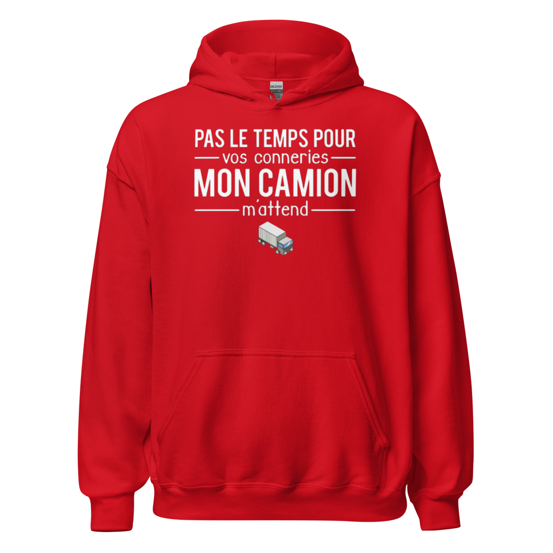 SWEAT À CAPUCHE MON CAMION M'ATTEND