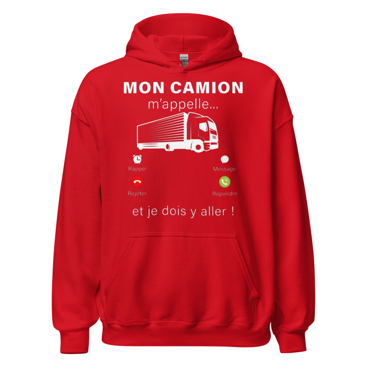 SWEAT À CAPUCHE MON CAMION M'APPELLE