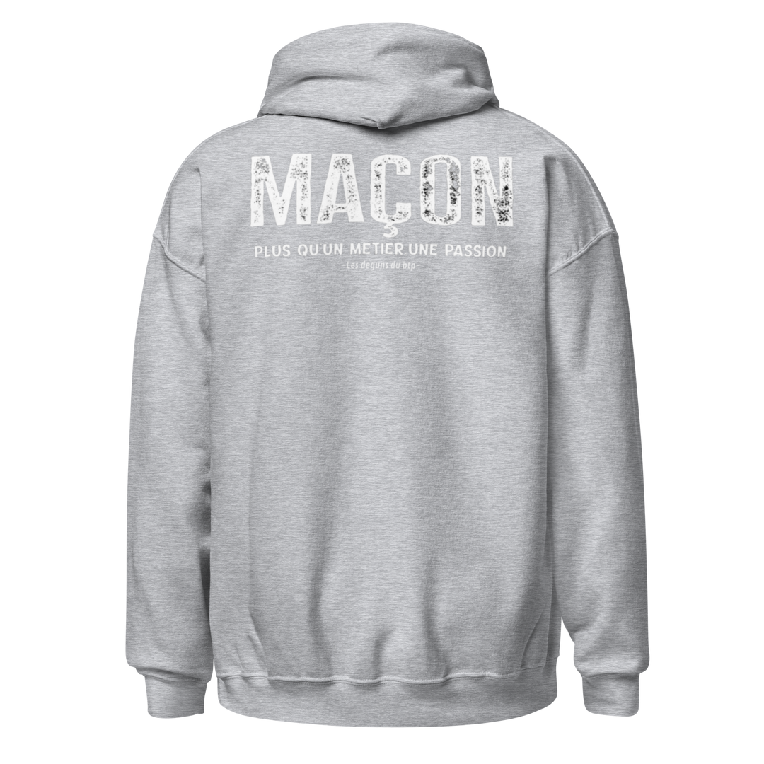 SWEAT À CAPUCHE MAÇON PLUS Q'UN METIER