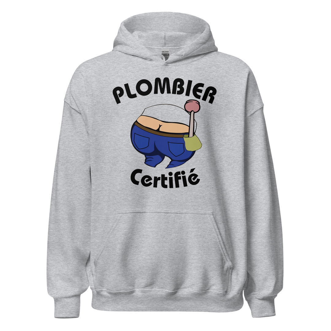SWEAT À CAPUCHE PLOMBIER CERTIFIE