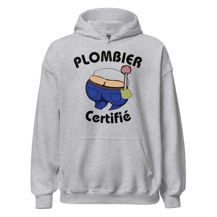 SWEAT À CAPUCHE PLOMBIER CERTIFIE