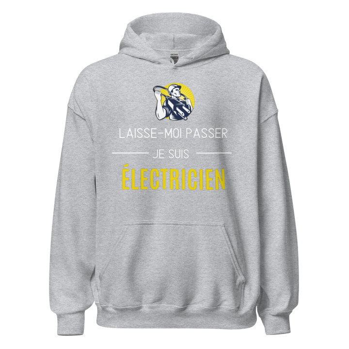 SWEAT À CAPUCHE ÉLECTRICIEN LAISSE MOI PASSER
