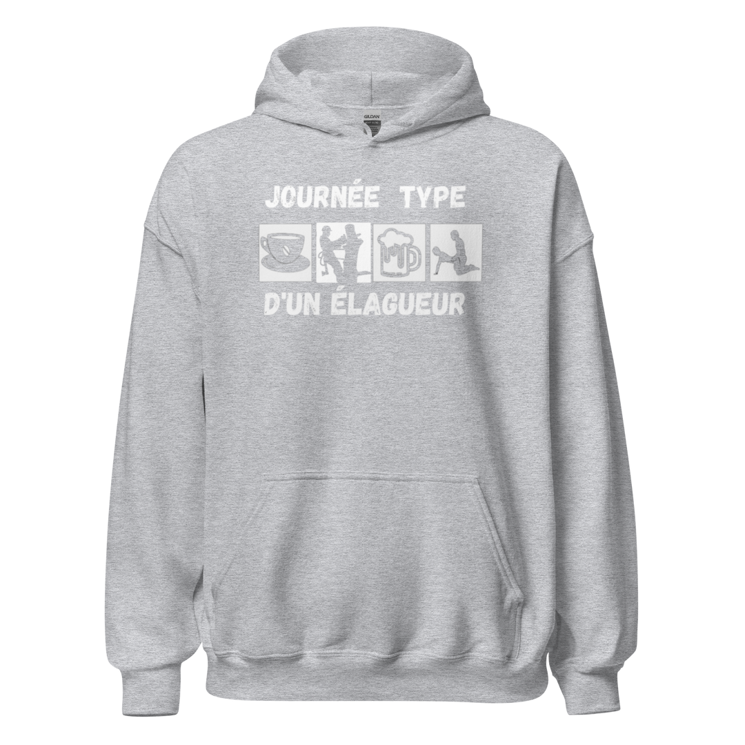 SWEAT À CAPUCHE ÉLAGUEUR JOURNEE TYPE