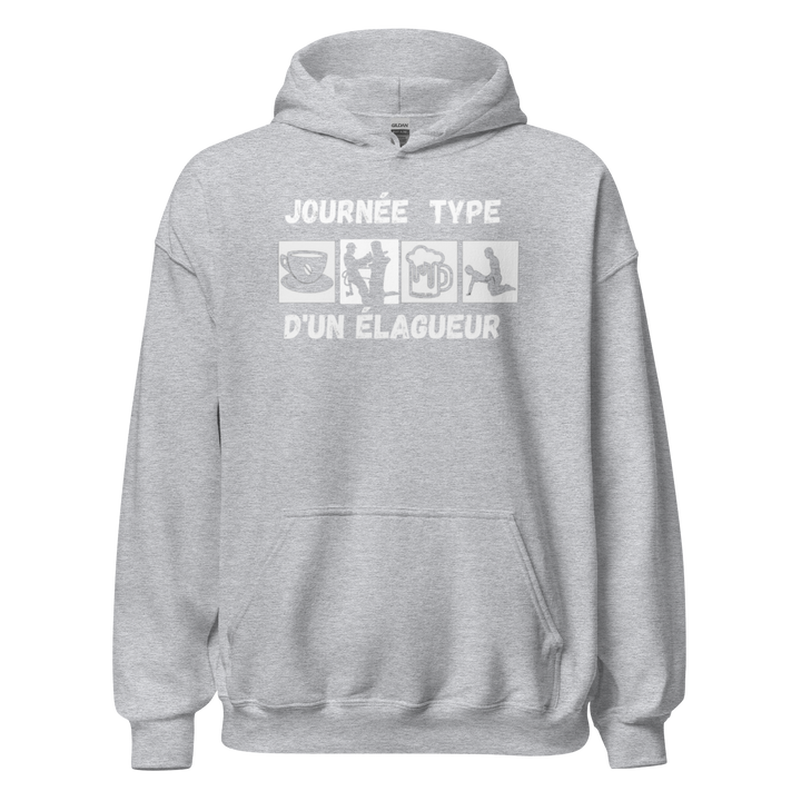 SWEAT À CAPUCHE ÉLAGUEUR JOURNEE TYPE