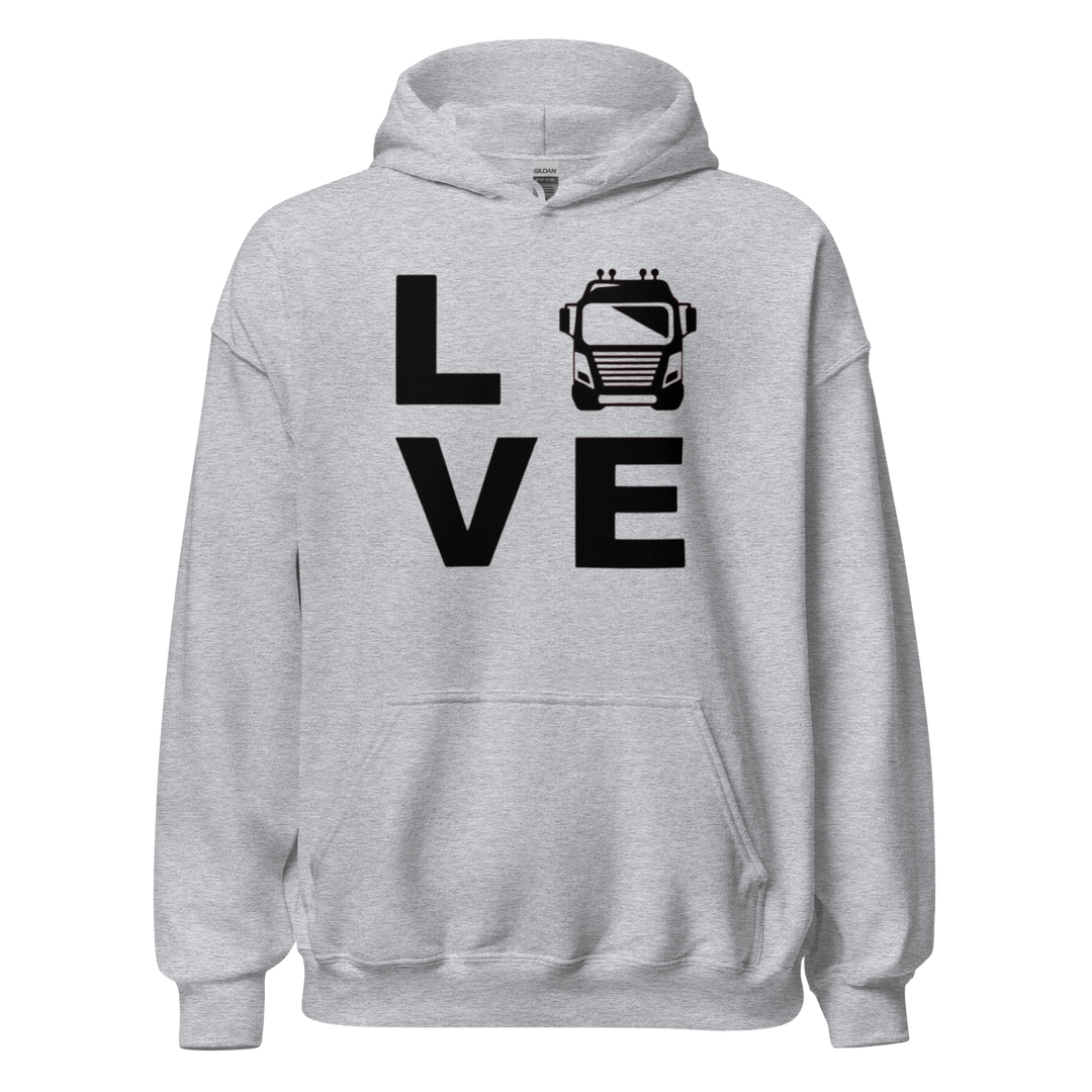 SWEAT À CAPUCHE LOVE CHAUFFEUR/ROUTIER