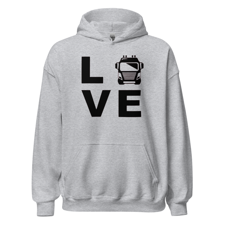 SWEAT À CAPUCHE LOVE CHAUFFEUR/ROUTIER