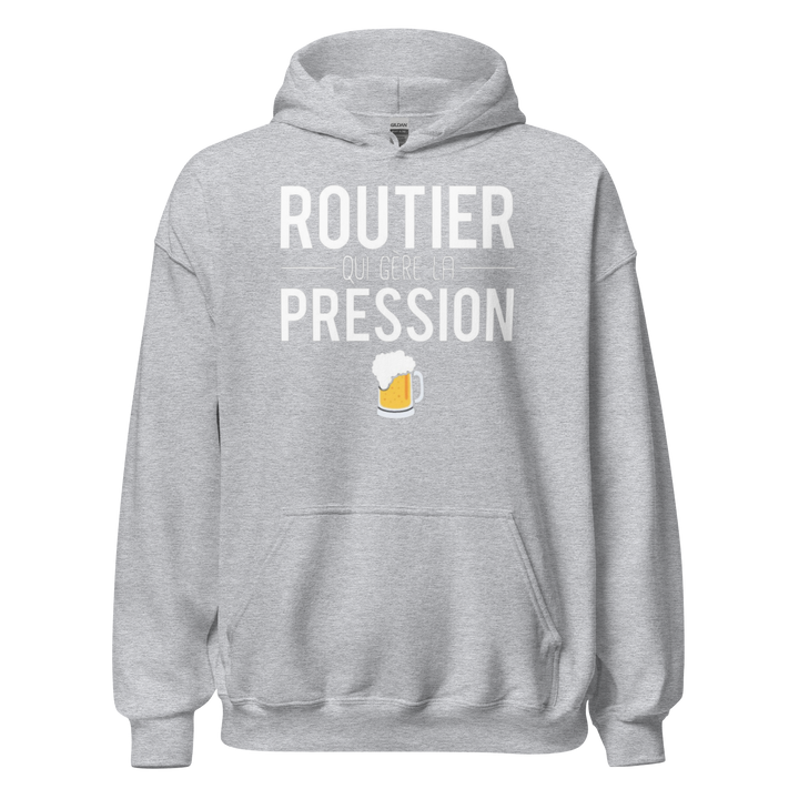 SWEAT À CAPUCHE ROUTIER SOUS PRESSION