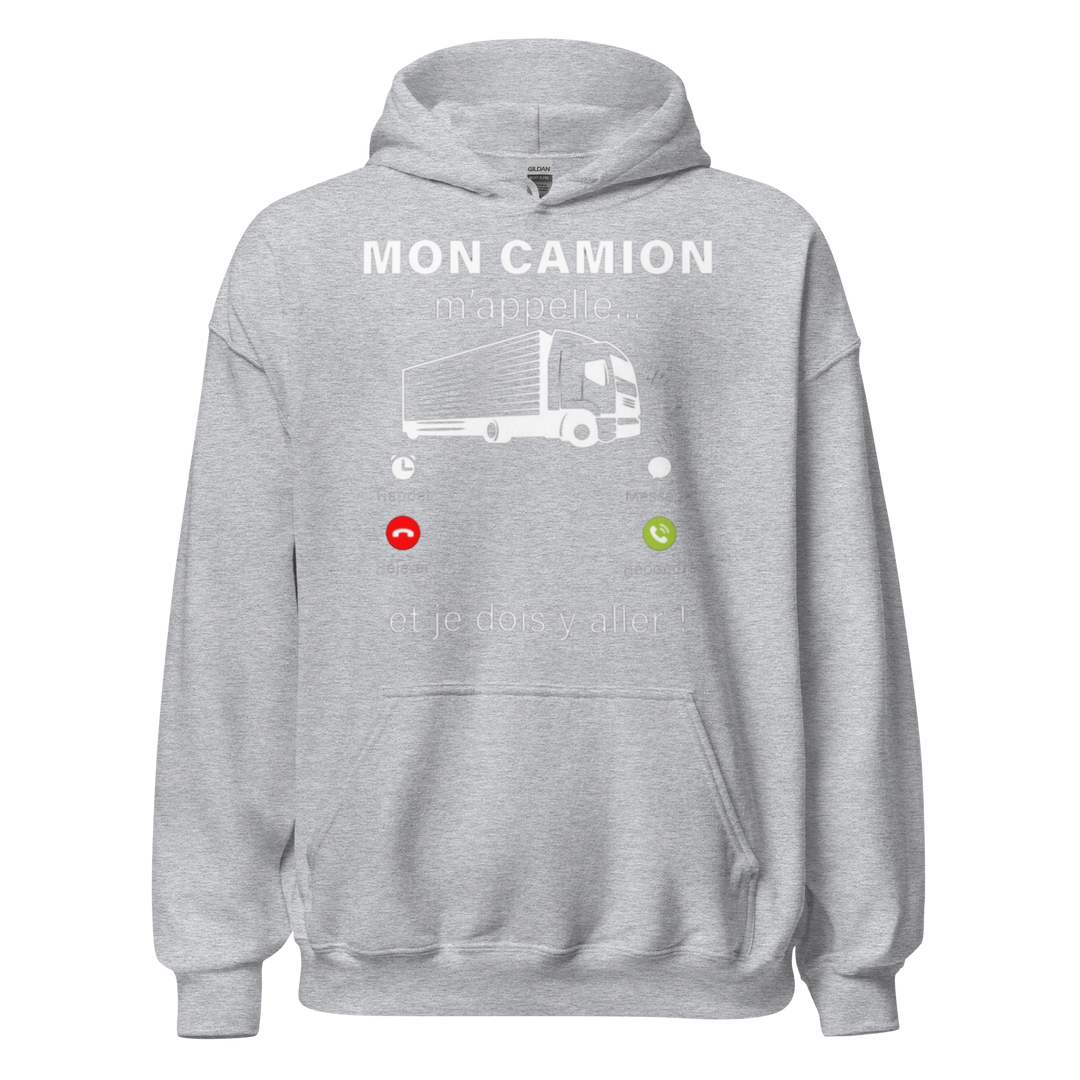 SWEAT À CAPUCHE MON CAMION M'APPELLE
