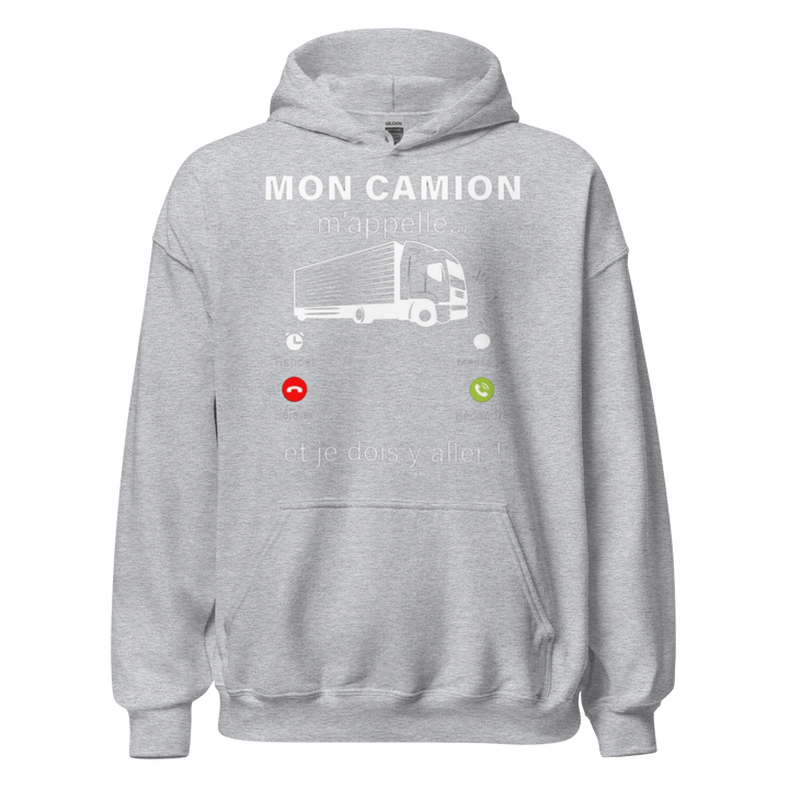 SWEAT À CAPUCHE MON CAMION M'APPELLE