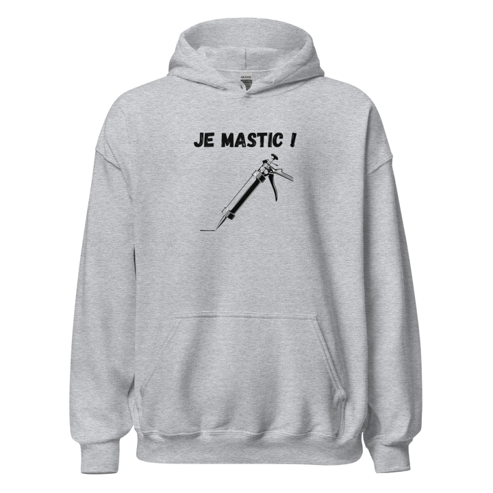 SWEAT À CAPUCHE JE MASTIC