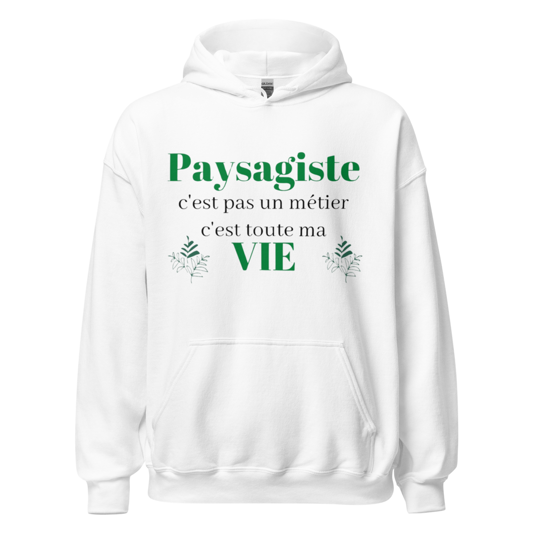 SWEAT À CAPUCHE PAYSAGISTE NEST PAS UN METIER