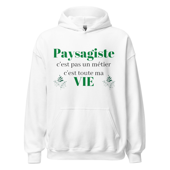 SWEAT À CAPUCHE PAYSAGISTE NEST PAS UN METIER