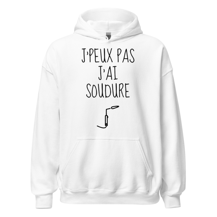 SWEAT À CAPUCHE J'PEUX PAS J'AI SOUDURE