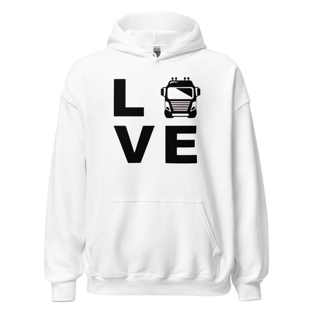 SWEAT À CAPUCHE LOVE CHAUFFEUR/ROUTIER