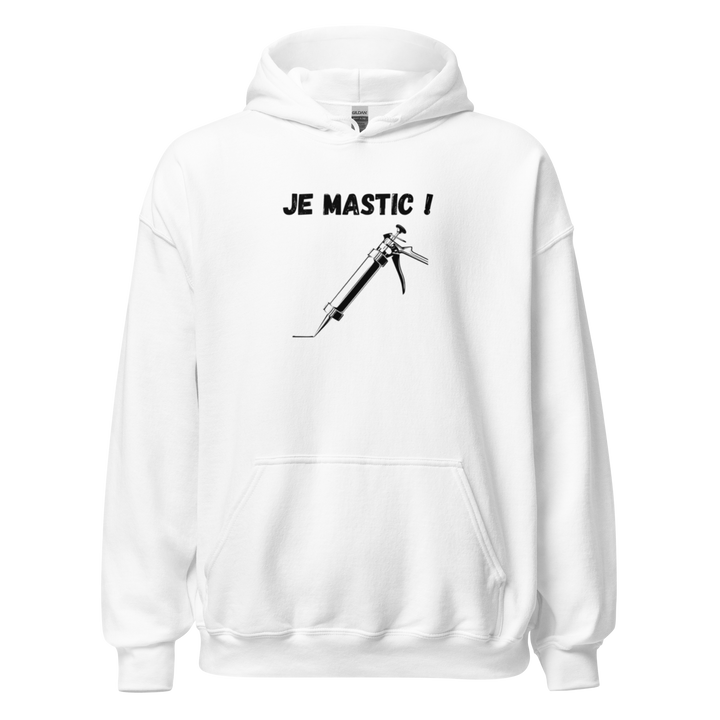 SWEAT À CAPUCHE JE MASTIC